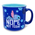 Disney Lilo & Stitch "Nope Not Today" Ceramic Camper Mug | Holds 20 Ounces