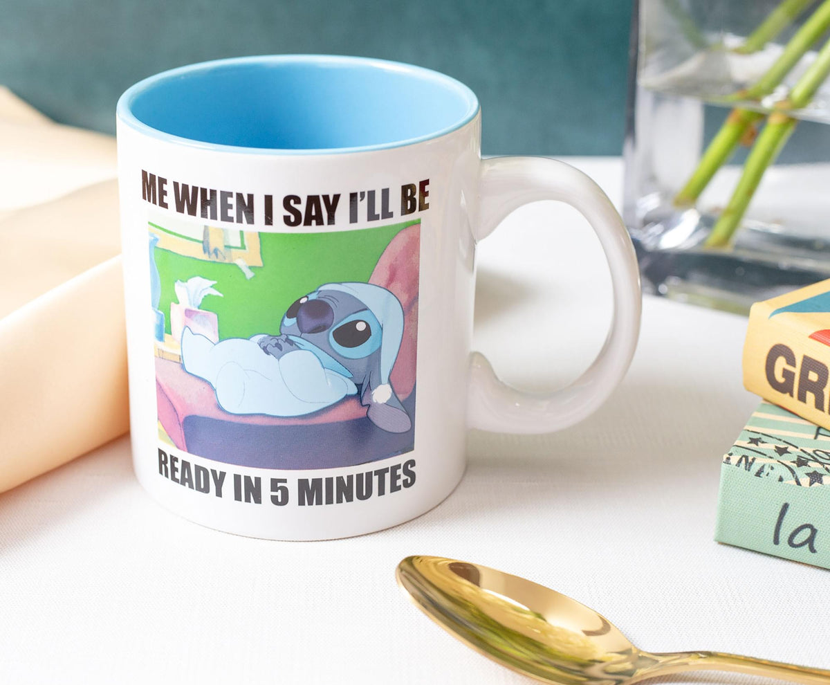 Disney Lilo & Stitch "When I Say I'll Be Ready" Ceramic Mug | Holds 20 Ounces