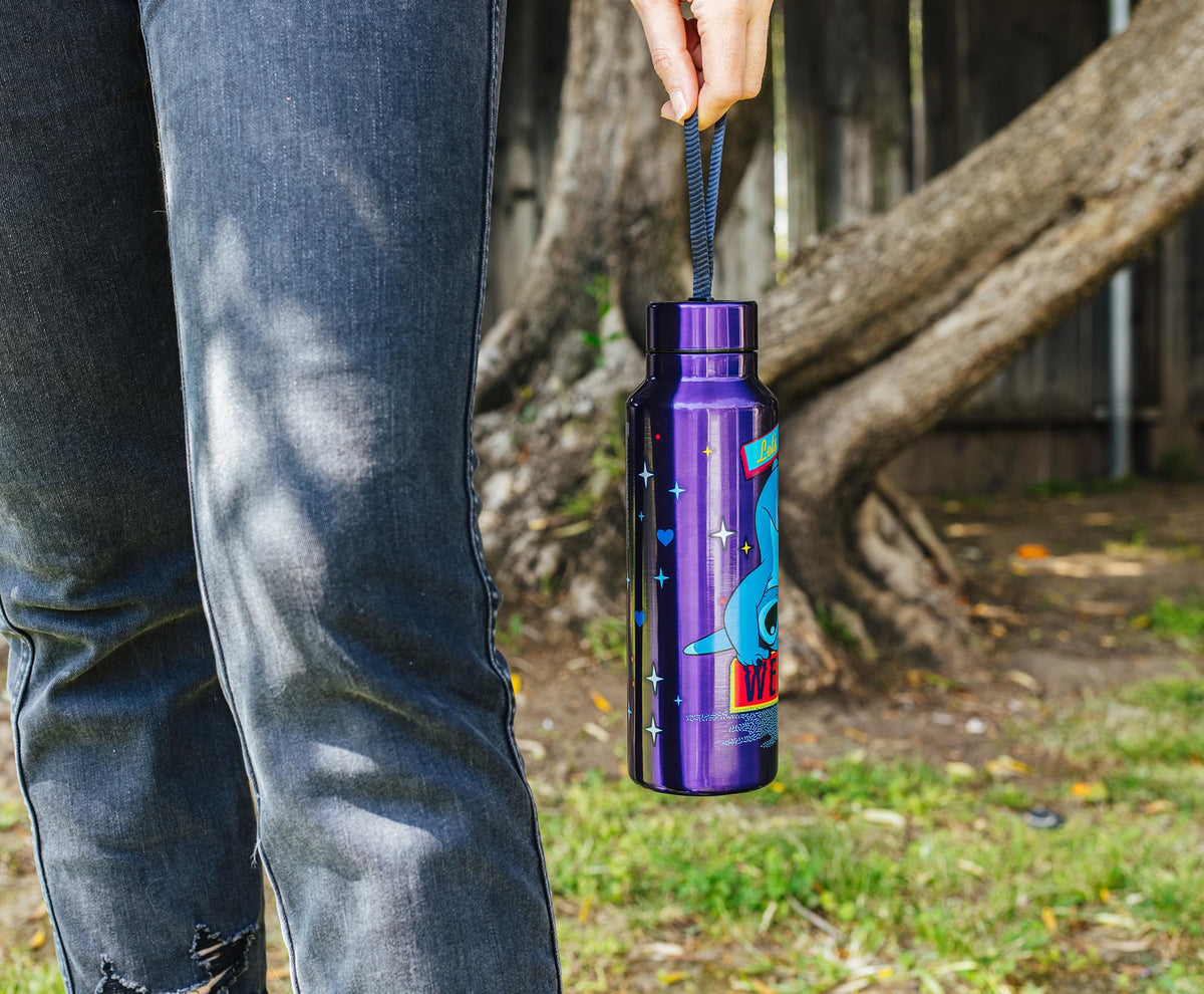 Disney Lilo & Stitch "Let's Get Weird" 27-Ounce Stainless Steel Water Bottle
