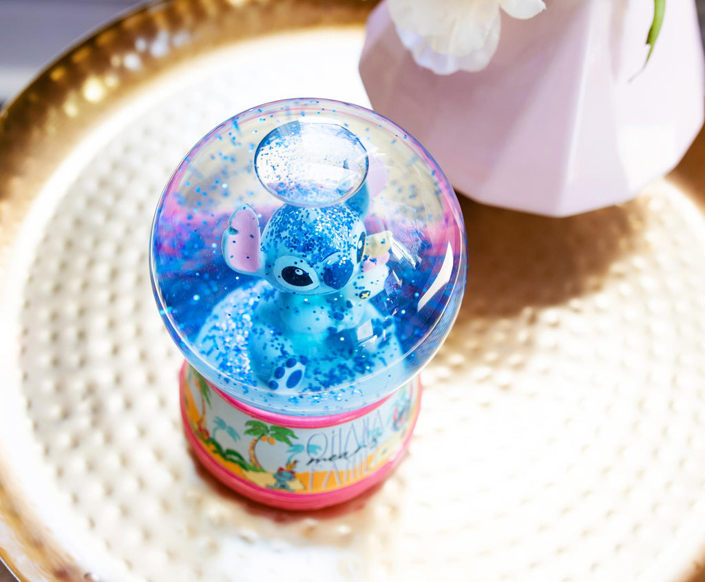 Disney Lilo & Stitch Ohana Light-Up Collectible Snow Globe | 6 Inches Tall
