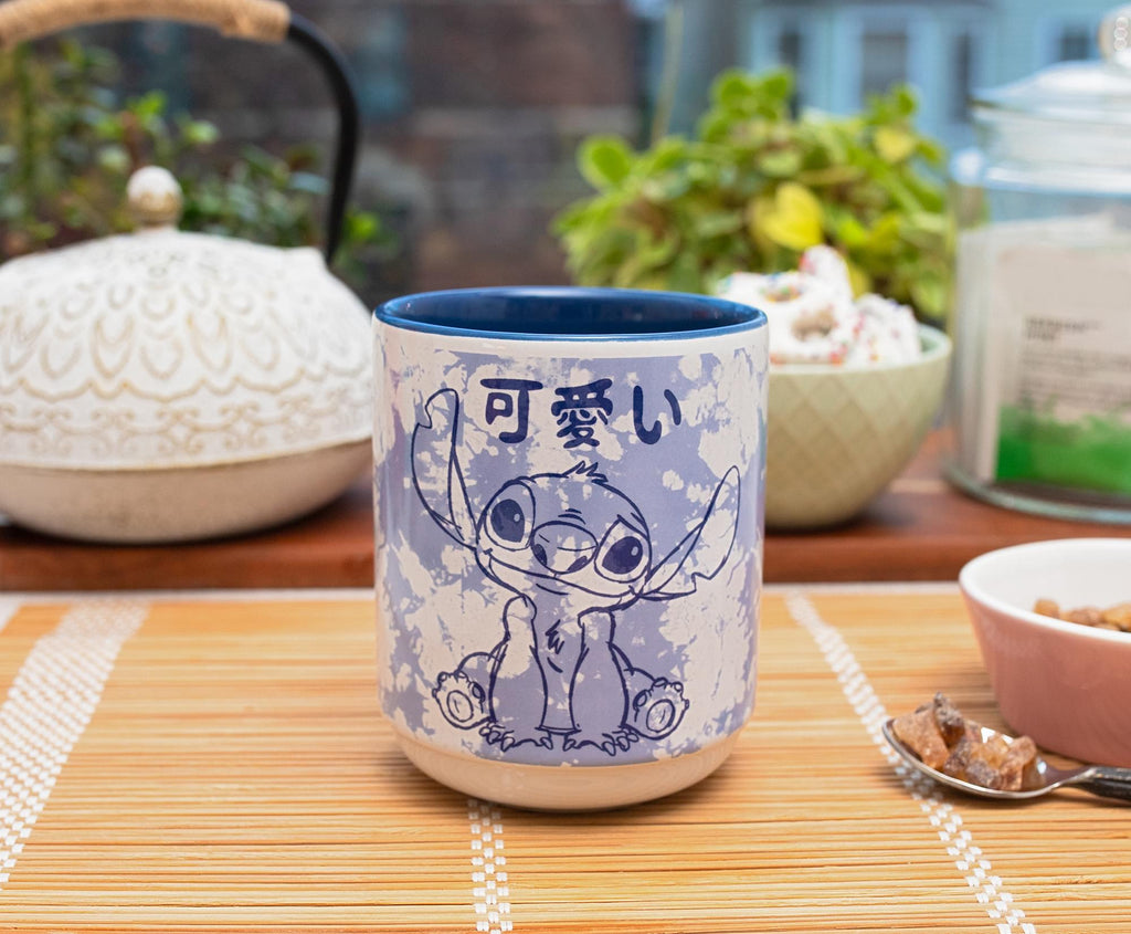 Disney Lilo & Stitch Experiment 626 Asian Ceramic Tea Cup | Holds 12 Ounces