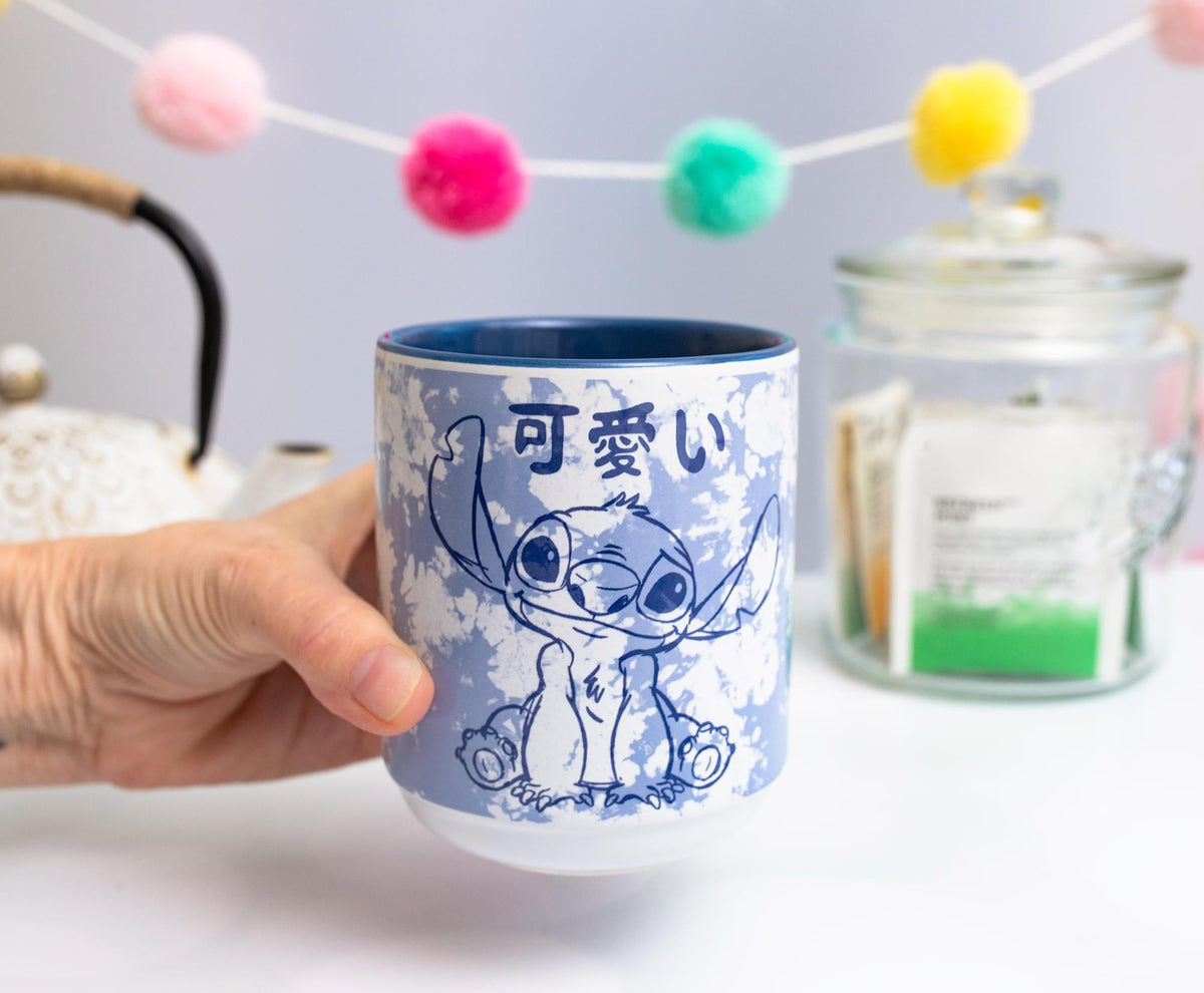 Disney Lilo & Stitch Experiment 626 Asian Ceramic Tea Cup | Holds 12 Ounces