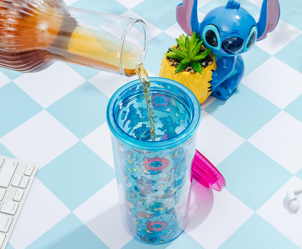 Disney Lilo & Stitch Costumes 20-Ounce Carnival Cup With Lid and Straw