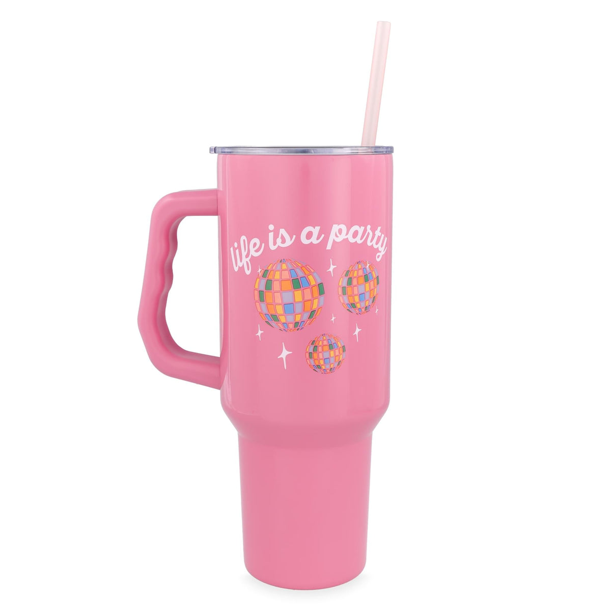 Disney Lilo & Stitch "Life Is A Party" 40-Ounce Stainless Steel Tumbler