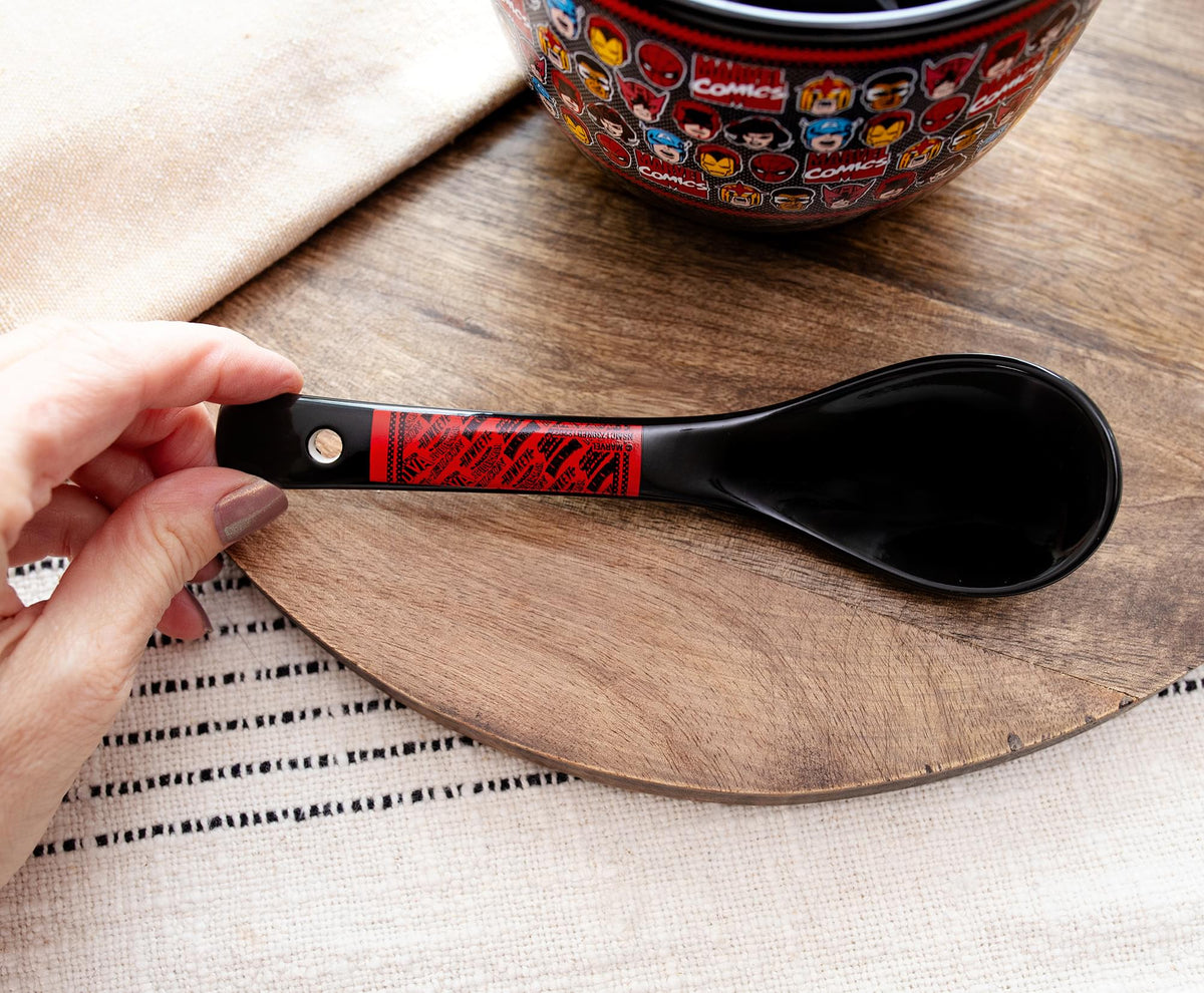 Marvel Comics Superheroes 20-Ounce Ramen Bowl With Chopsticks and Spoon