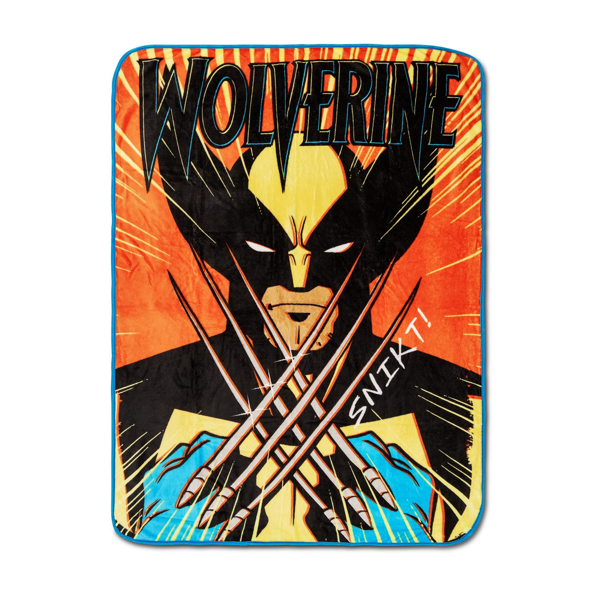 Marvel X-Men Wolverine "Snikt!" Fleece Throw Blanket | 45 x 60 Inches