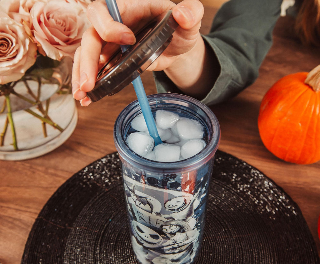Disney The Nightmare Before Christmas Carnival Cup w/ Lid and Straw | 20 Ounces