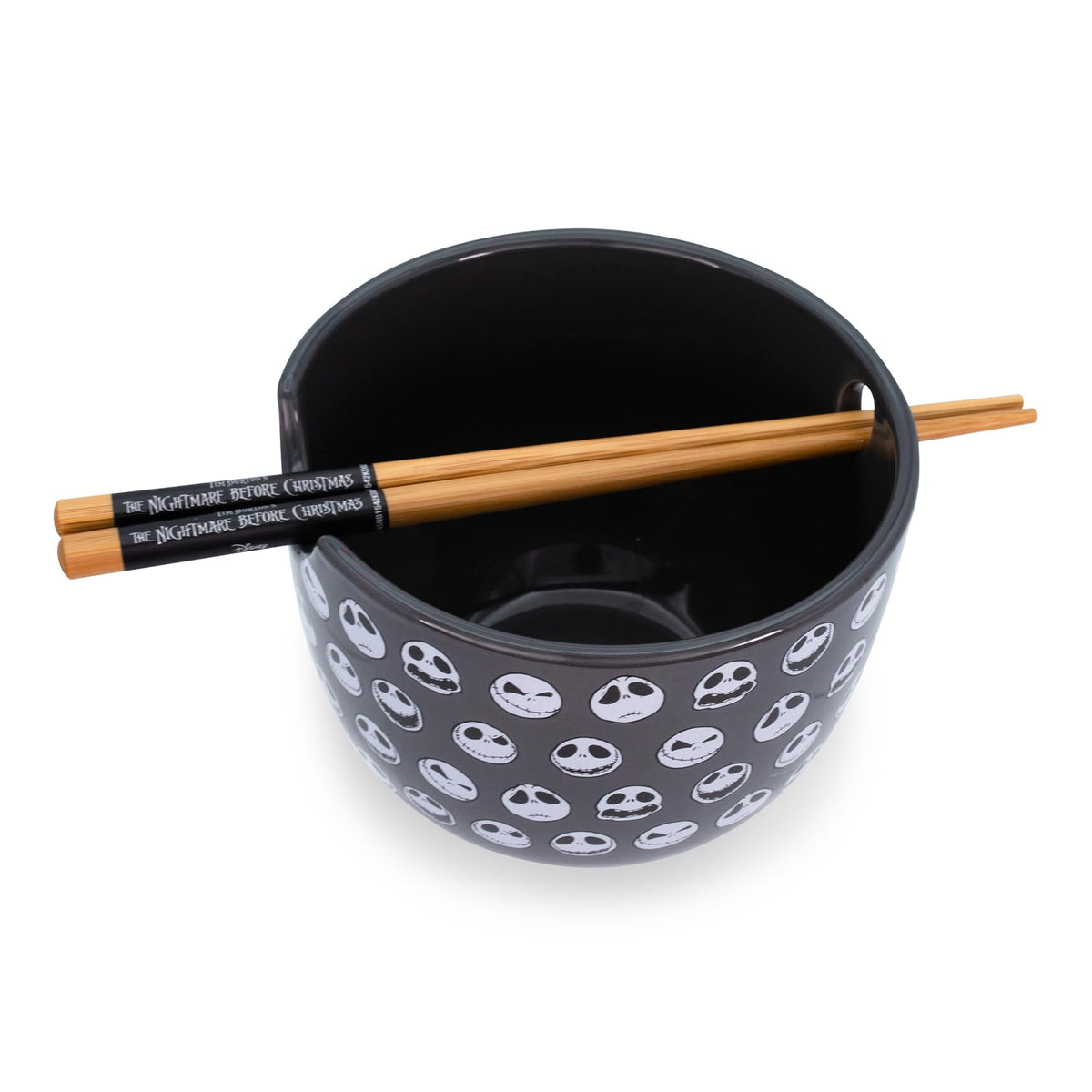 Disney The Nightmare Before Christmas Jack 20-Ounce Ramen Bowl with Chopsticks