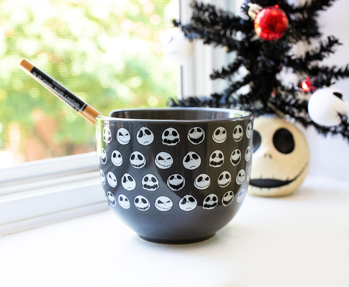 Disney The Nightmare Before Christmas Jack 20-Ounce Ramen Bowl with Chopsticks