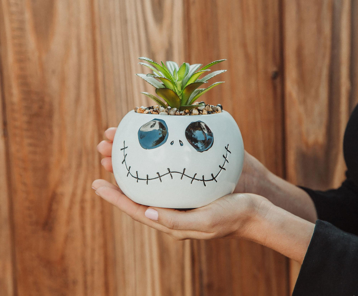 Disney The Nightmare Before Christmas Jack Skellington 6 Inch Ceramic Planter