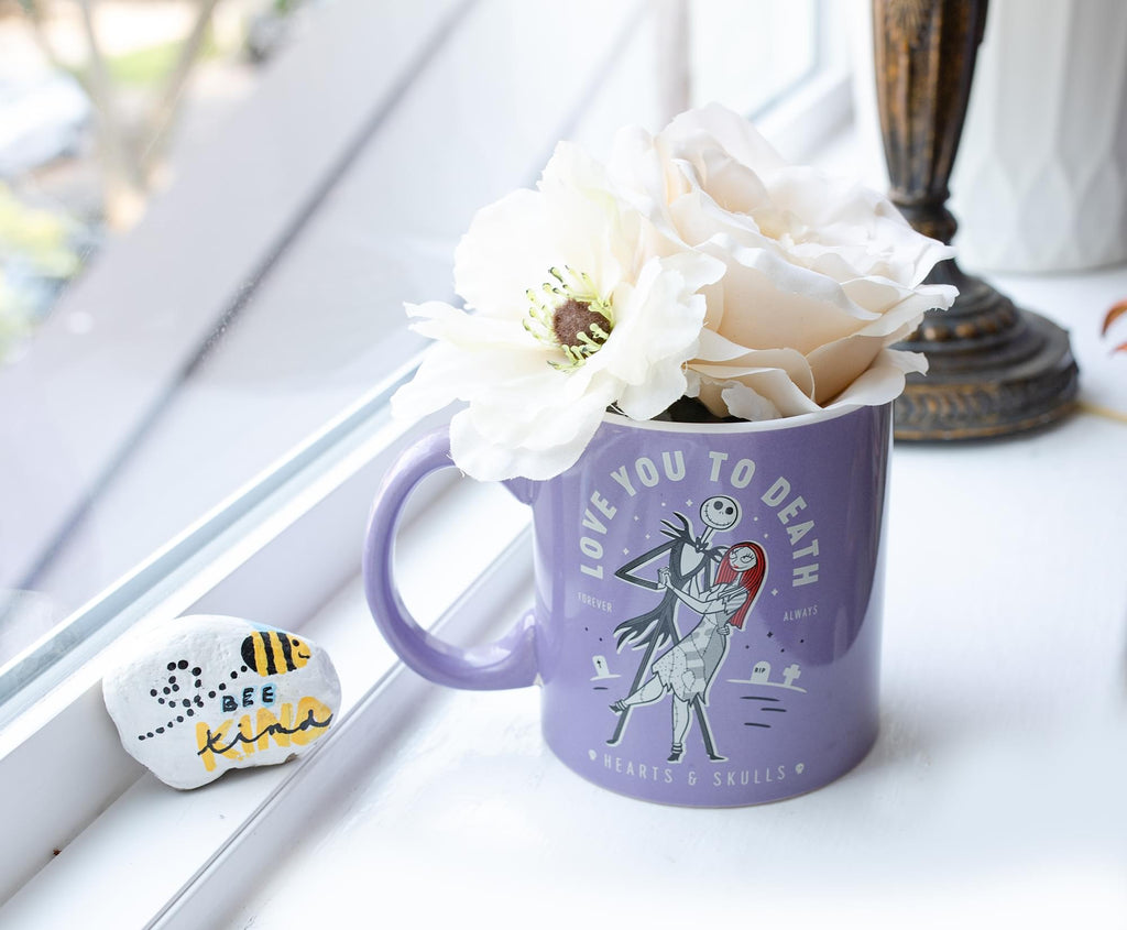 The Nightmare Before Christmas "Love You To Death" Ceramic Mug | Holds 20 Ounces