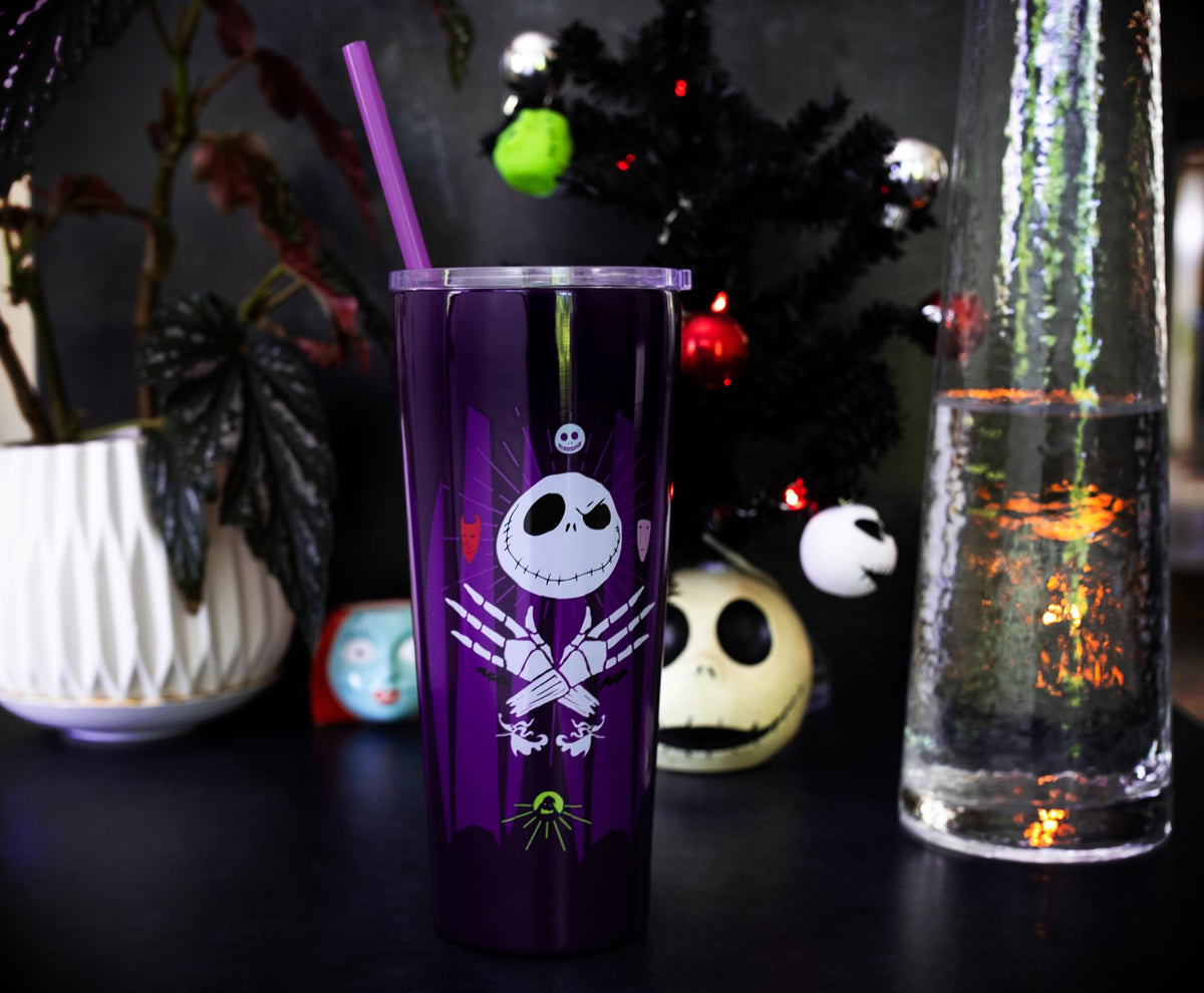 Disney The Nightmare Before Christmas Stainless Steel Tumbler | Holds 22 Ounce