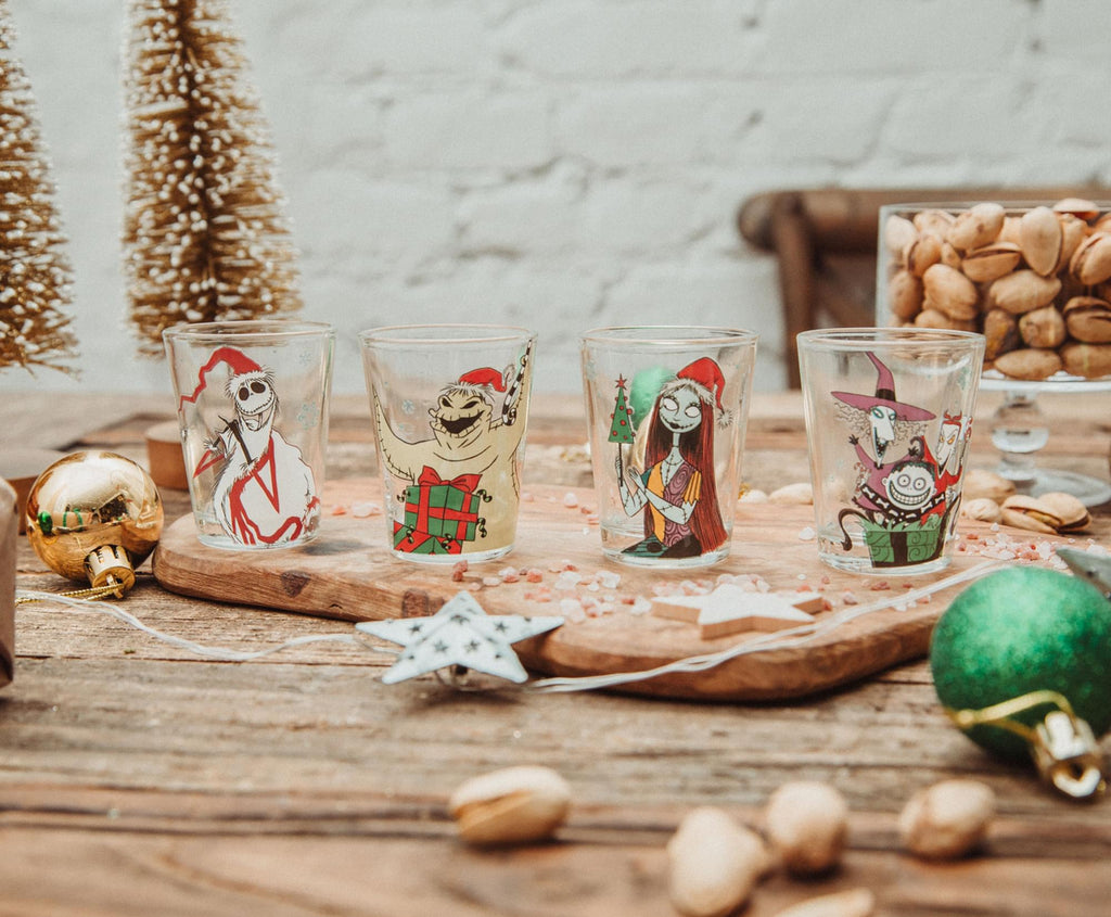 Disney Nightmare Before Christmas Ghostly Greetings Mini Shot Glasses | Set of 4