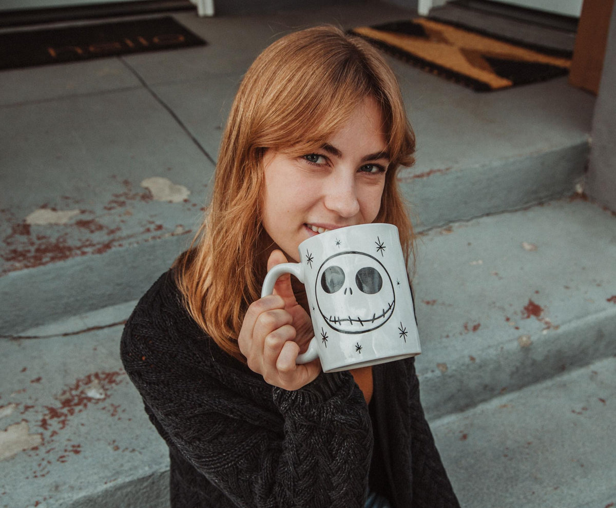 Disney The Nightmare Before Christmas Jack Skellington Face Ceramic Mug