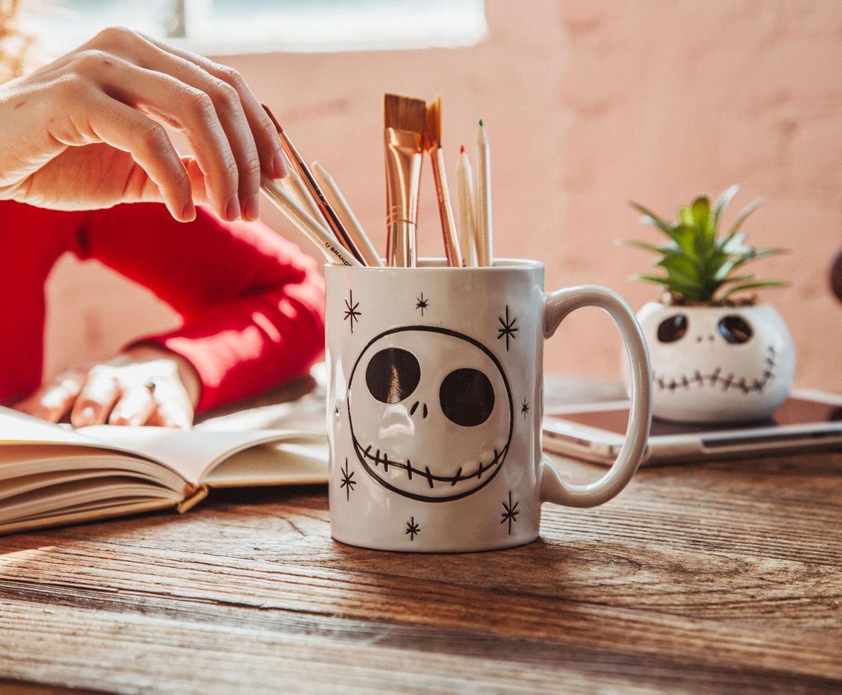 Disney The Nightmare Before Christmas Jack Skellington Face Ceramic Mug