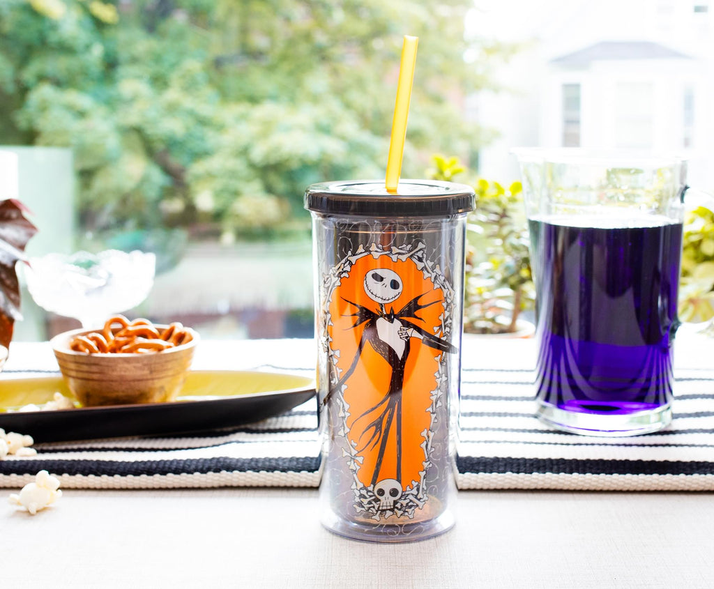 Disney The Nightmare Before Christmas Jack Carnival Cup With Lid and Straw