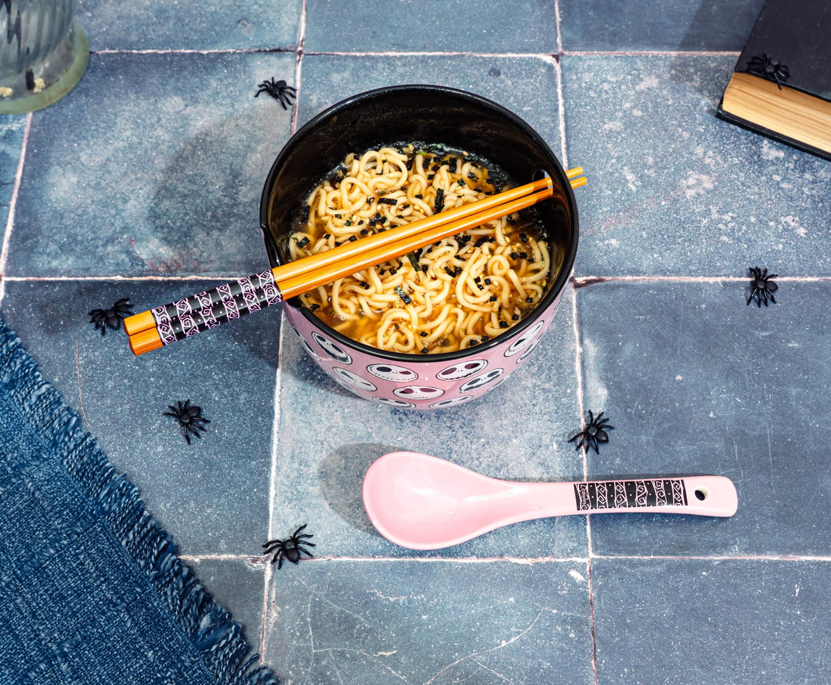 Disney The Nightmare Before Christmas Jack Skellington Ramen Bowl Set