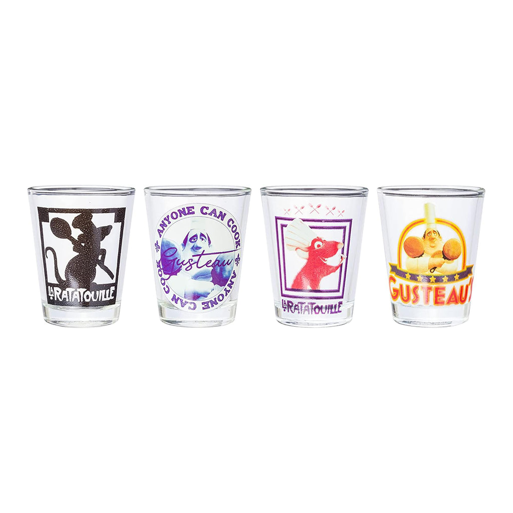 Disney Ratatouille 4 Piece 1.5oz Mini Glass Set