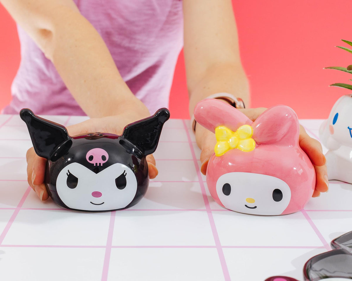Sanrio My Melody and Kuromi Ceramic Salt and Pepper Shaker Set