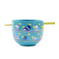 Sanrio Hello Kitty and Friends Blue 20-Ounce Ramen Bowl and Chopstick Set