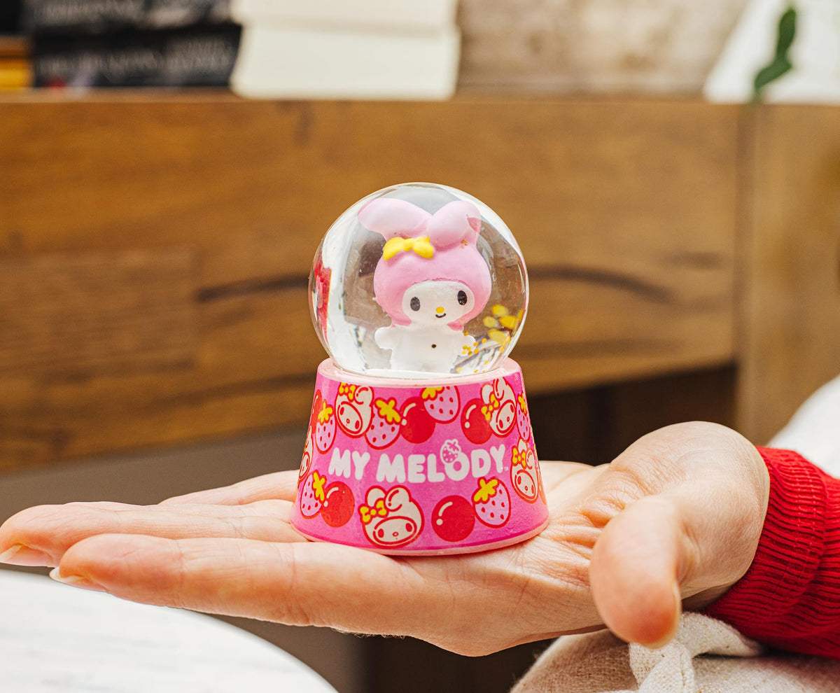 Sanrio My Melody Mini Light-Up Snow Globe | 3 Inches Tall