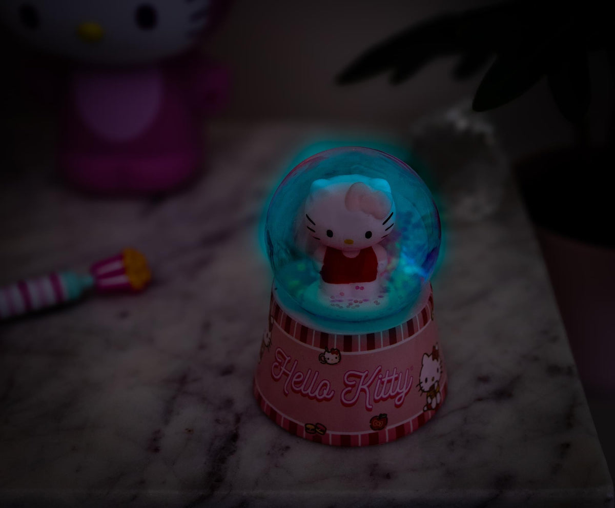 Sanrio Hello Kitty Mini Light-Up Snow Globe | 3 Inches Tall
