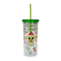 Star Wars: The Mandalorian Grogu Christmas Icons Carnival Cup With Lid and Straw