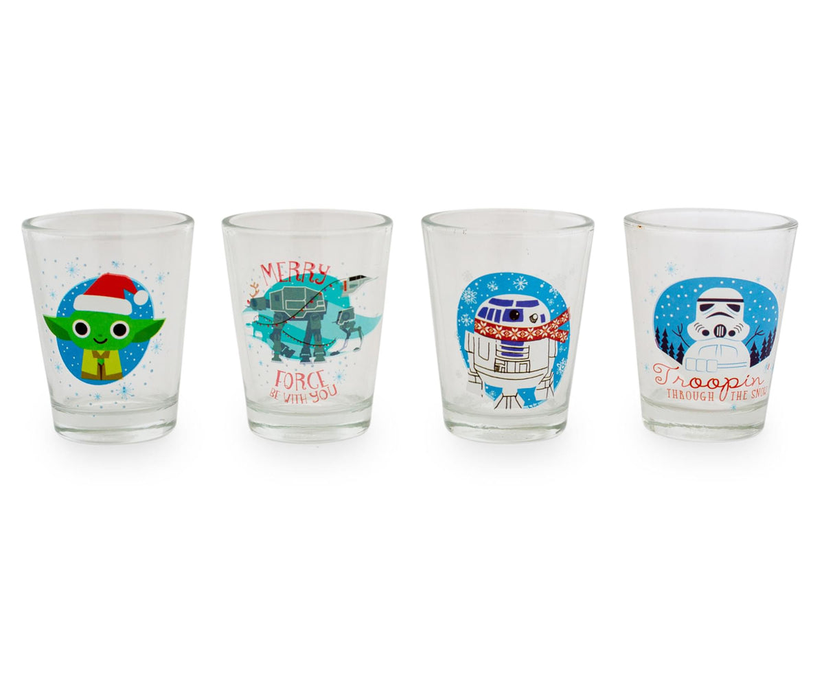 Star Wars Holiday 1.5-Ounce Mini Shot Glasses | Set of 4
