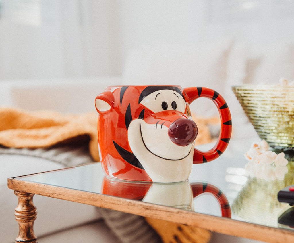 Disney Winnie the Pooh Tigger 3D Sculpted Ceramic Mug | Holds 20 Ounces