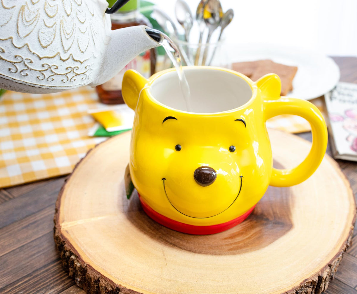 Disney Winnie the Pooh 3D Sculpted Ceramic Mug | Holds 20 Ounces