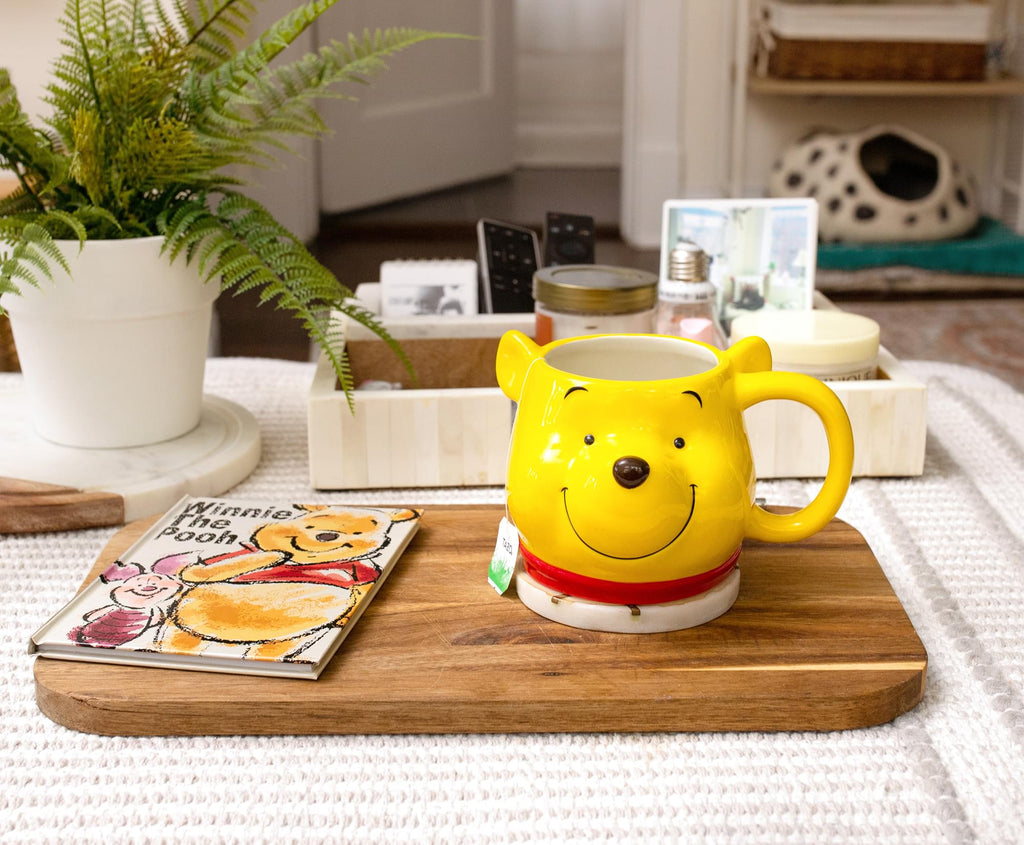 Disney Winnie the Pooh 3D Sculpted Ceramic Mug | Holds 20 Ounces