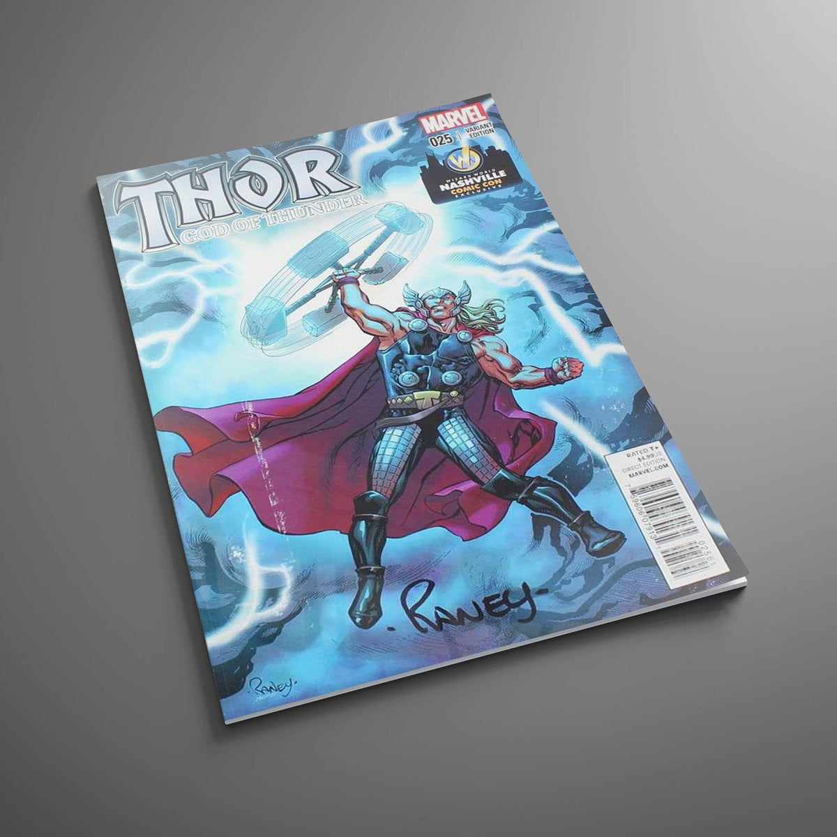 Marvel Comics Thor God of Thunder #25 | WW Nashville 2014 Cover | AUTOGRAPHED - Jason Aaron