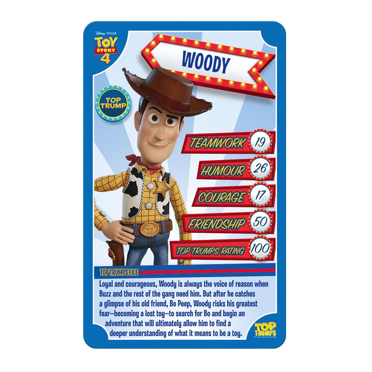 Disney Toy Story Top Trumps Card Game