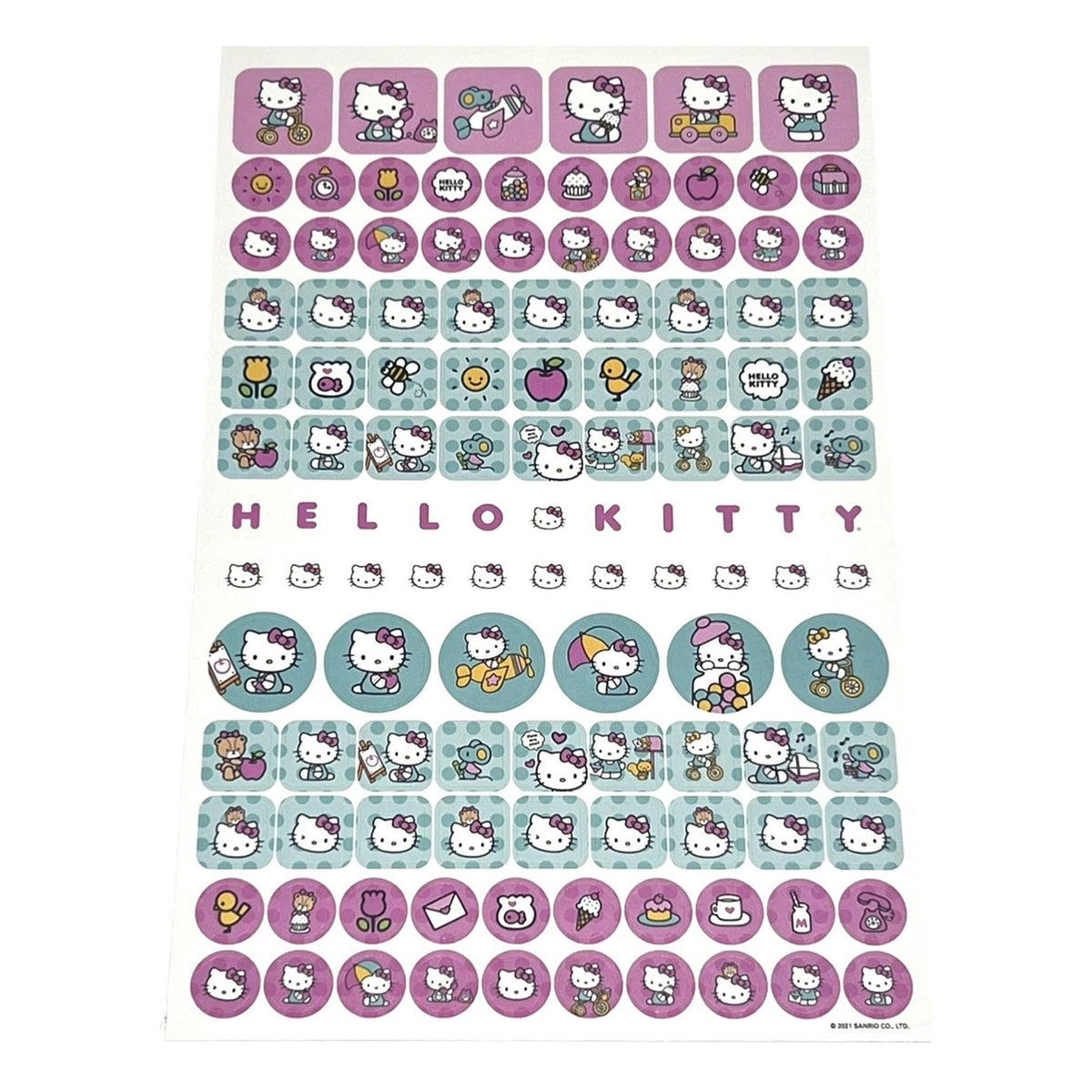 Sanrio Hello Kitty Pink 4 Sheet Sticker Pad | 200+ Stickers