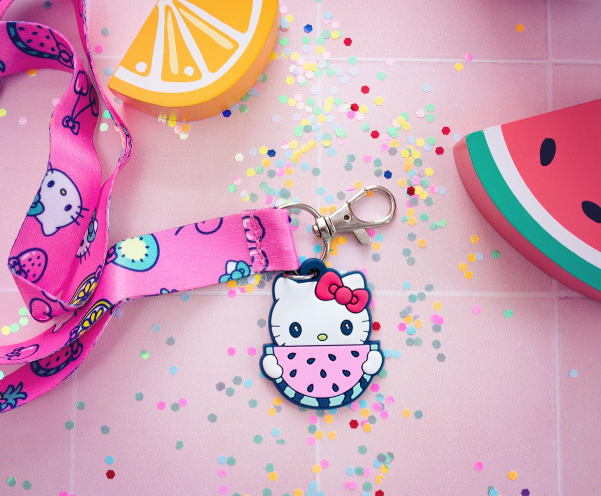 Sanrio Hello Kitty Supercute Fruit Strap Lanyard With Watermelon Charm