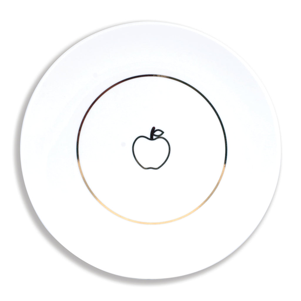 Disney Snow White Apple 4 Piece Porcelain 7" Plate Set