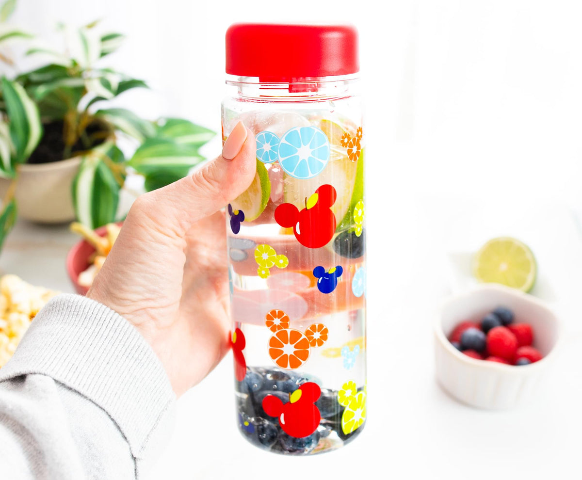 Disney Mickey Mouse Fruit Icons Water Bottle | Holds 17 Ounces