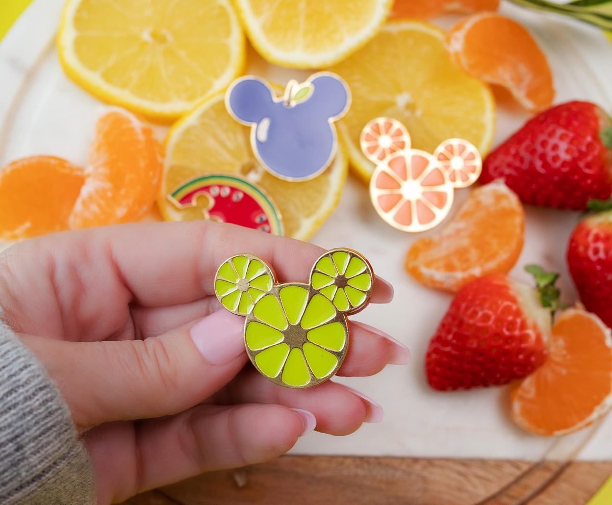 Disney Mickey Mouse Fresh Fruit 4-Piece Enamel Pin Set