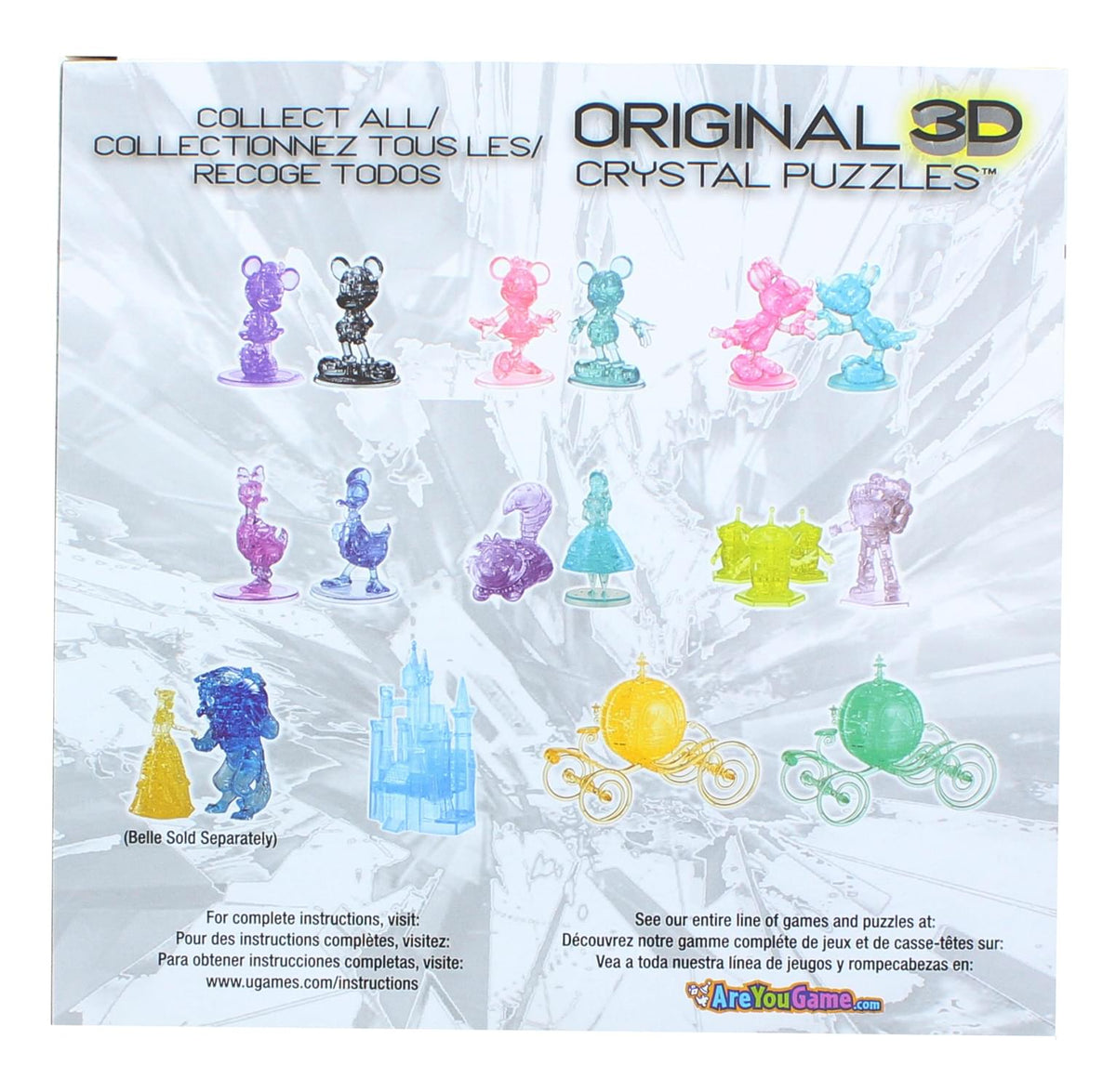 Disney The Beast 49 Piece 3D Crystal Jigsaw Puzzle