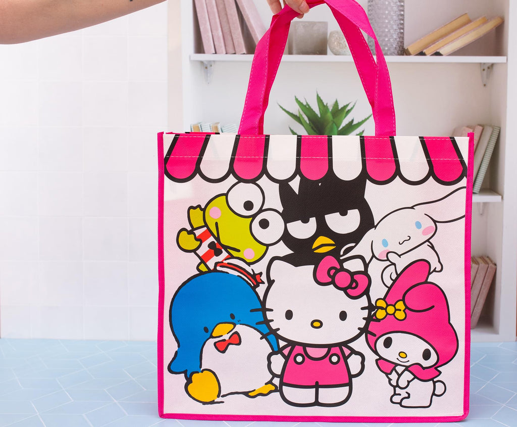 Sanrio Hello Kitty and Friends Eco Friendly Tote Bag | 15" x 5.5" x 13.5"