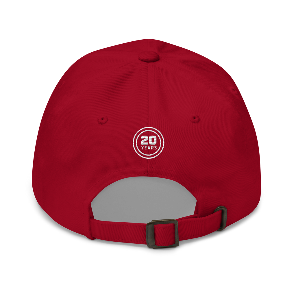Hot Wheels® Red Line Club® 20th Anniversary Retro Logo Hat - Red