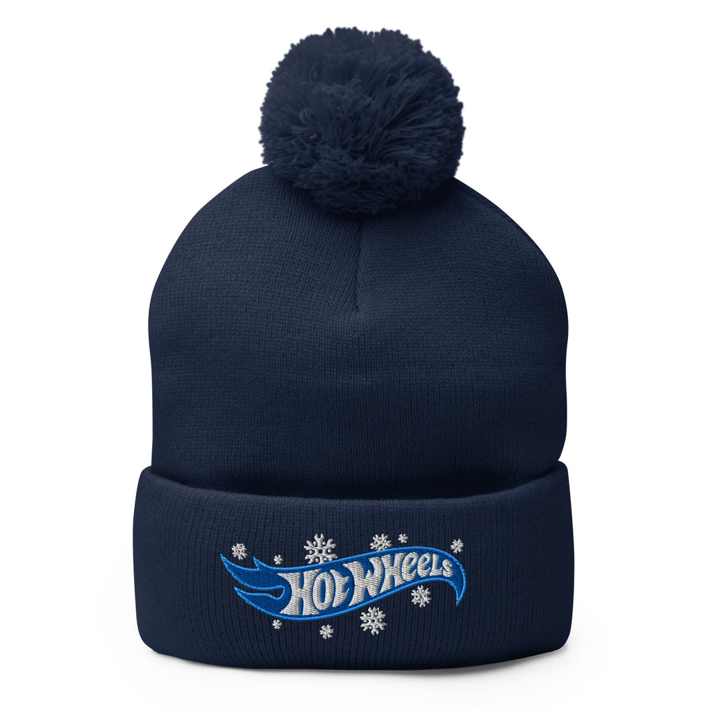 Hot Wheels Snowflake Gears Logo Navy Beanie