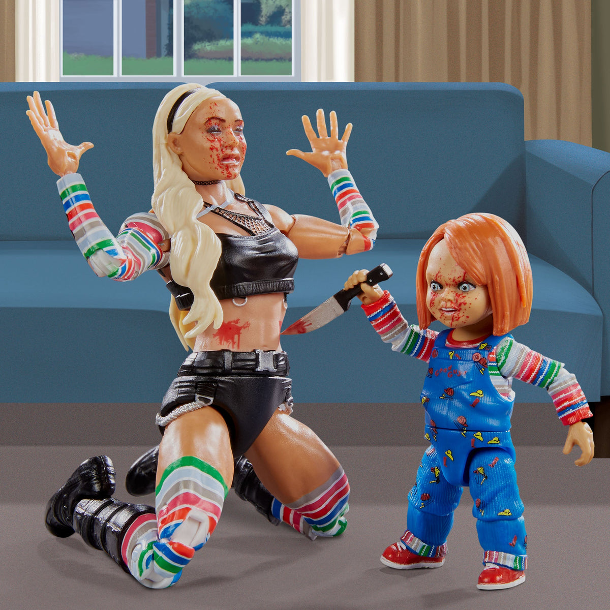 WWE Elite Collection Liv Morgan & Chucky Action Figure 2-Pack