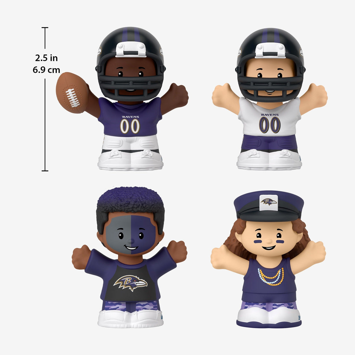 Little People Collector x NFL Baltimore Ravens Set